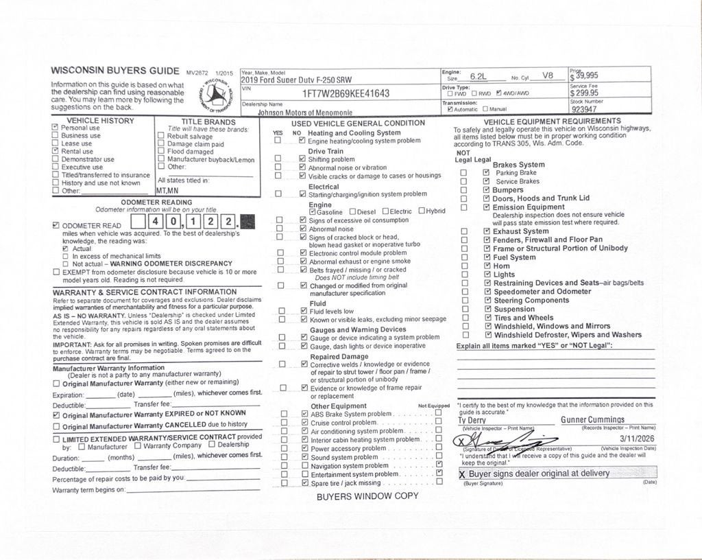 2019 Ford Super Duty F-250 SRW XL