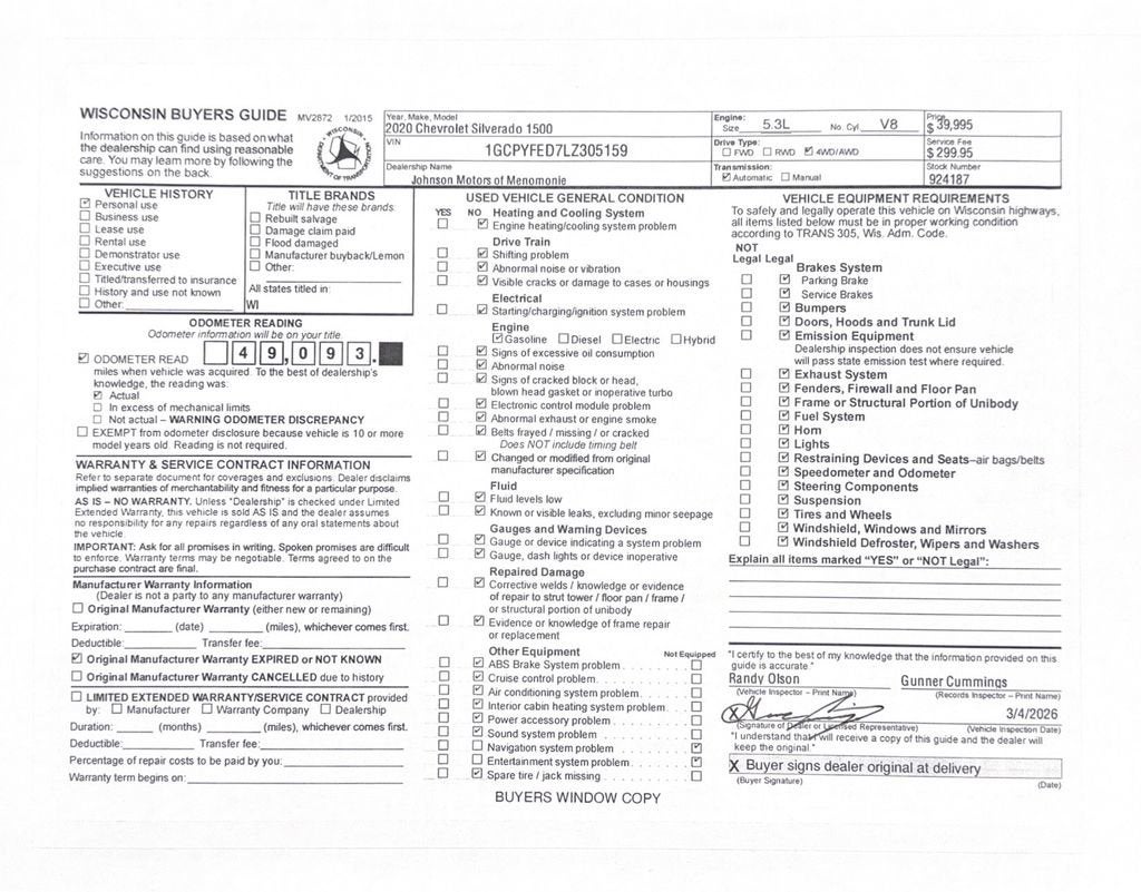 2020 Chevrolet Silverado 1500 LT Trail Boss