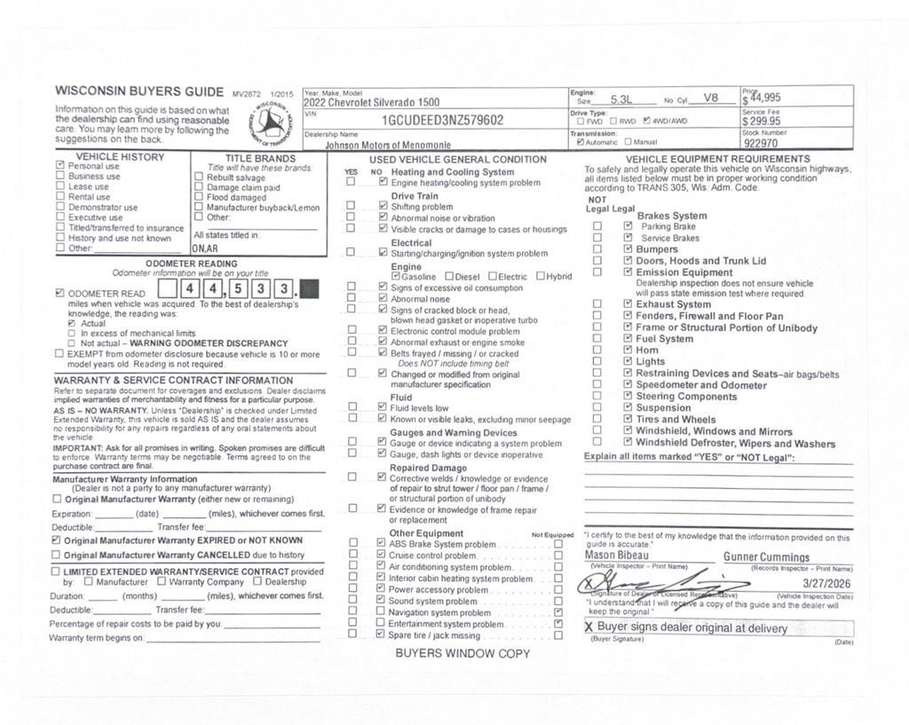 2022 Chevrolet Silverado 1500 RST