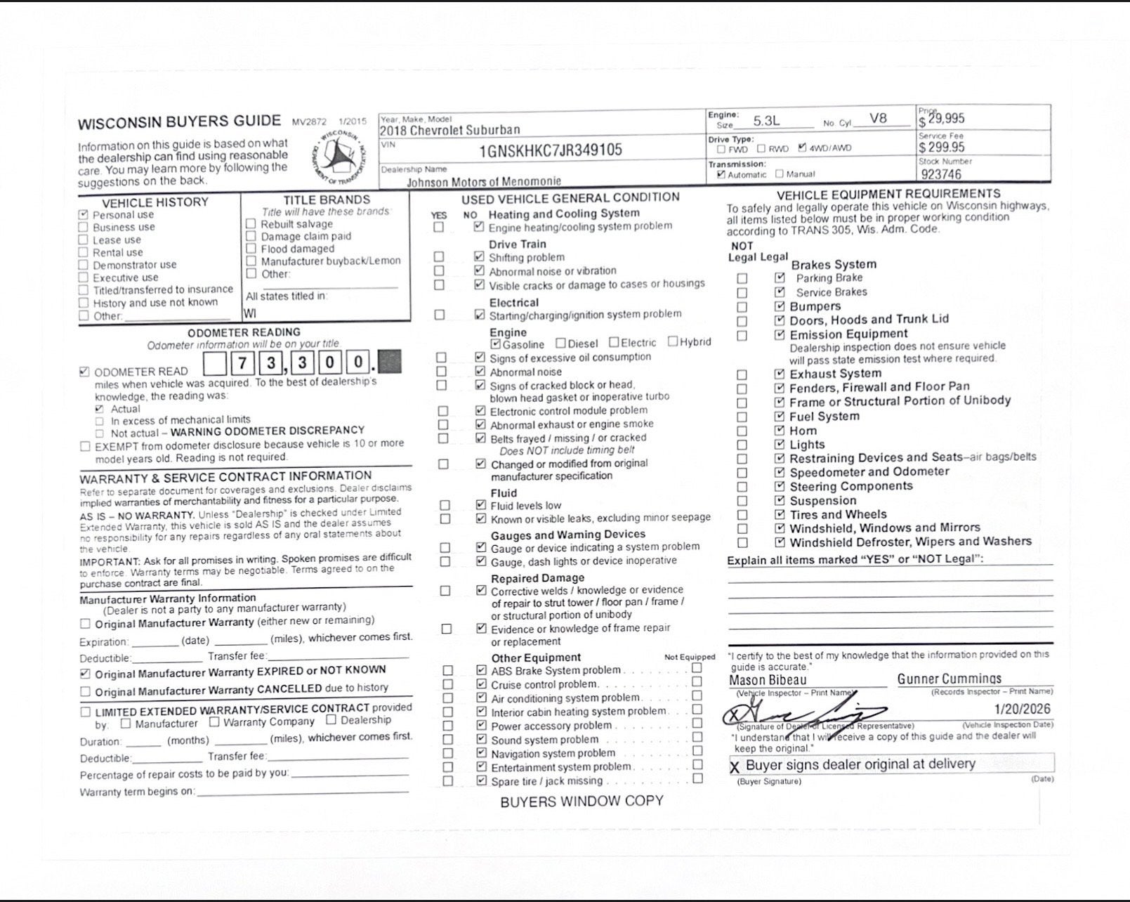 2018 Chevrolet Suburban LT