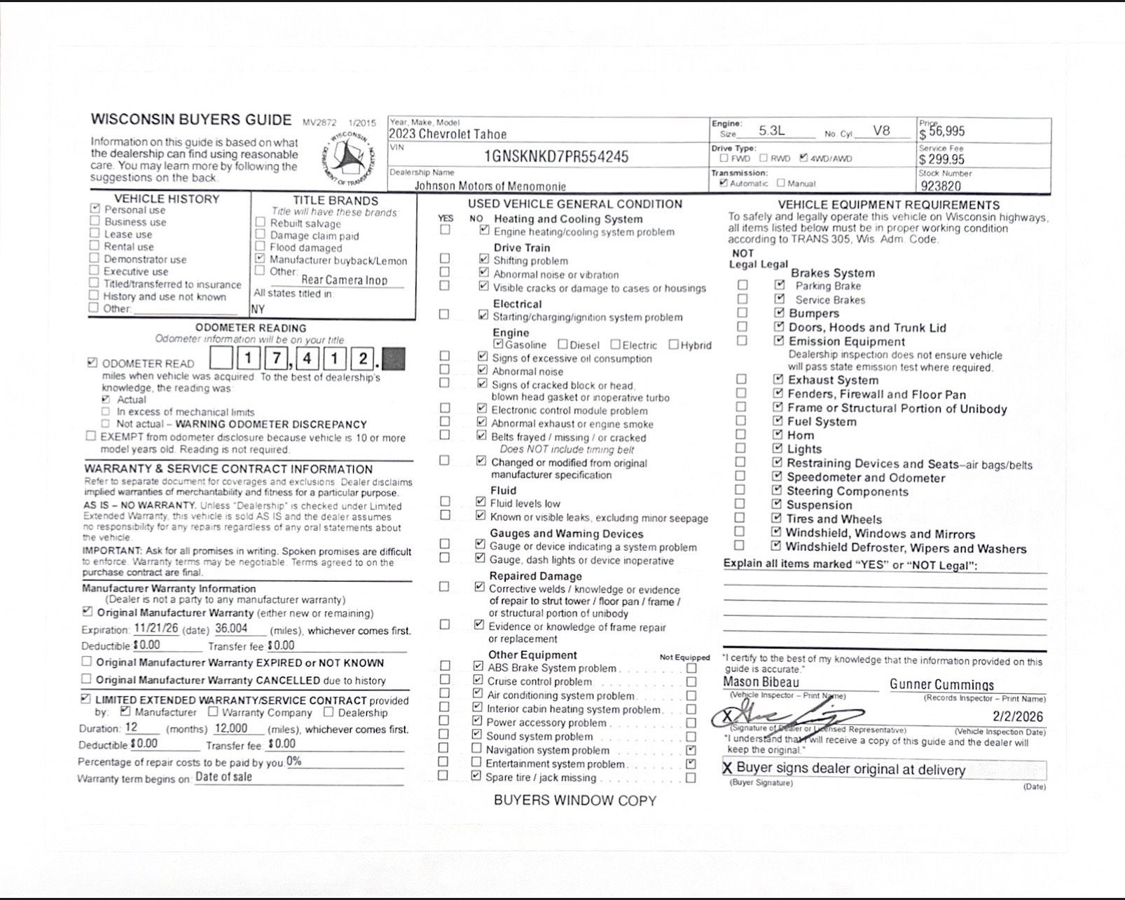 2023 Chevrolet Tahoe LT
