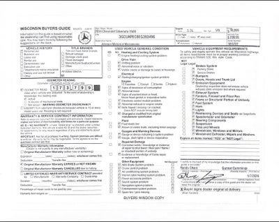 2014 Chevrolet Silverado 1500 Work Truck