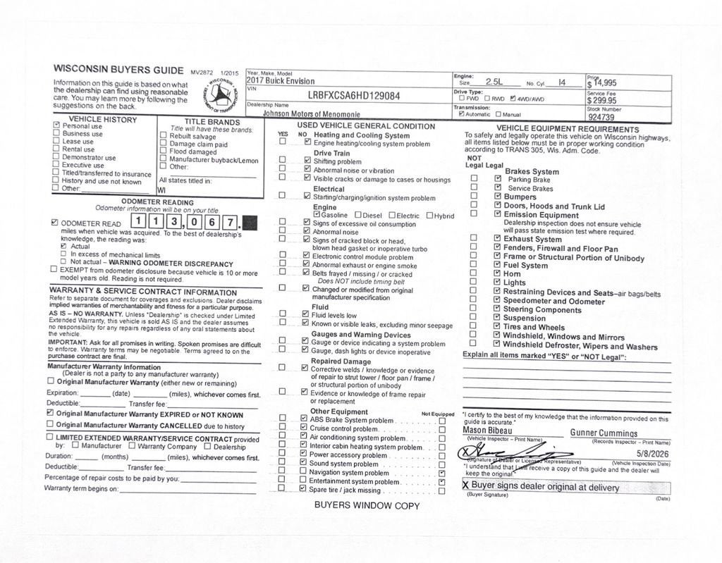 2017 Buick Envision Preferred