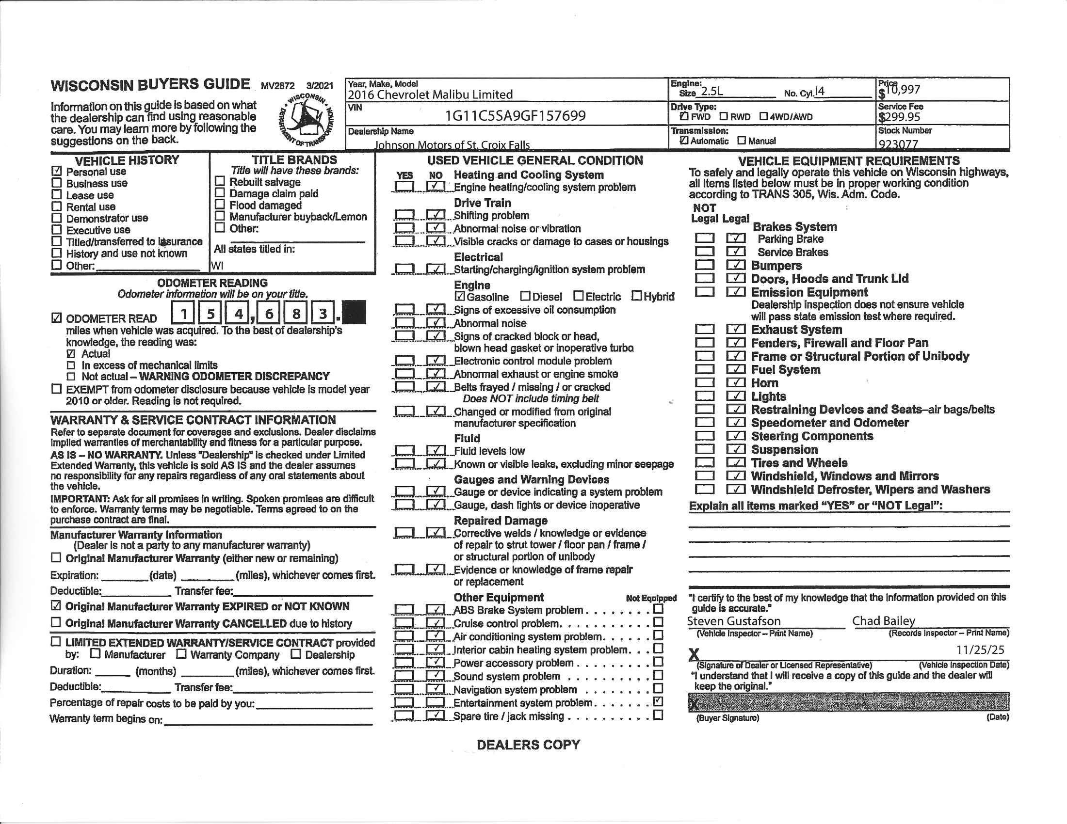 2016 Chevrolet Malibu Limited LT