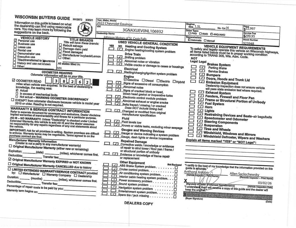 2022 Chevrolet Equinox LT