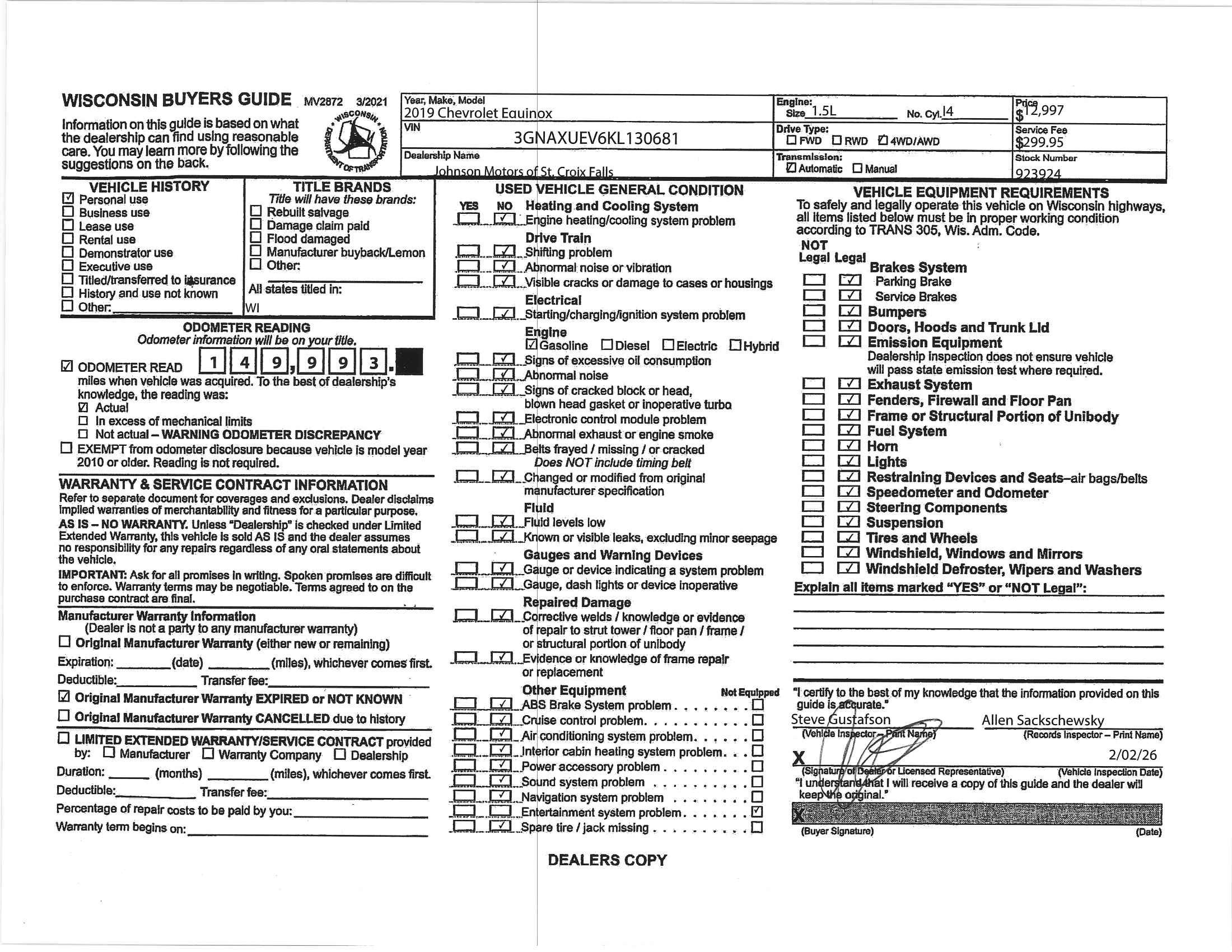 2019 Chevrolet Equinox LT