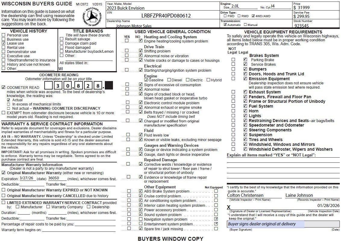 2023 Buick Envision Essence