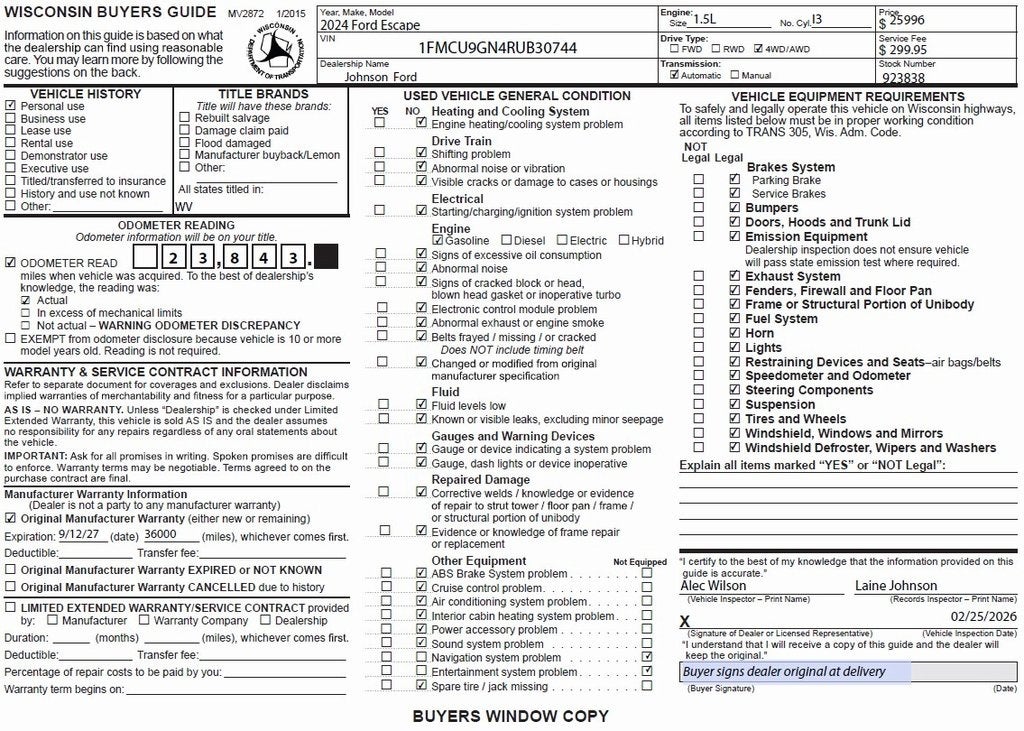 2024 Ford Escape Active