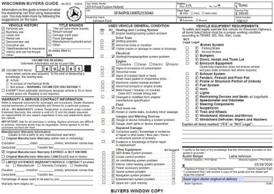 2019 Ford Fusion Hybrid SE