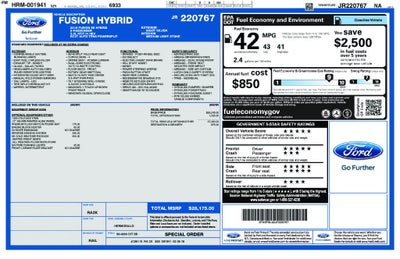 2018 Ford Fusion Hybrid SE
