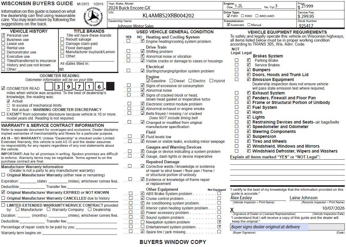 2024 Buick Encore GX Preferred