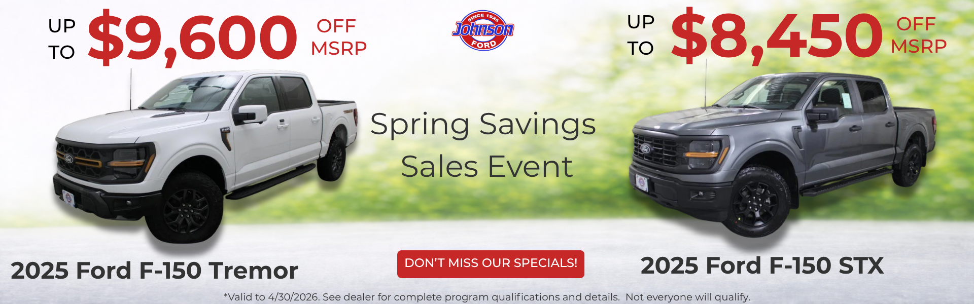 Spring Sales Event